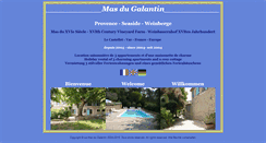 Desktop Screenshot of mas-du-galantin.com
